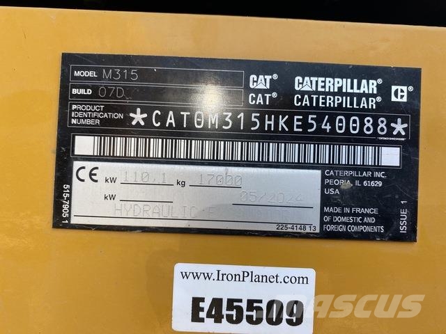 CAT M315 NextGen Ratiniai ekskavatoriai