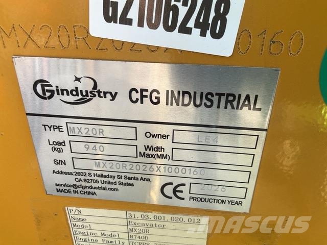 CFG MX20R Raupenbagger