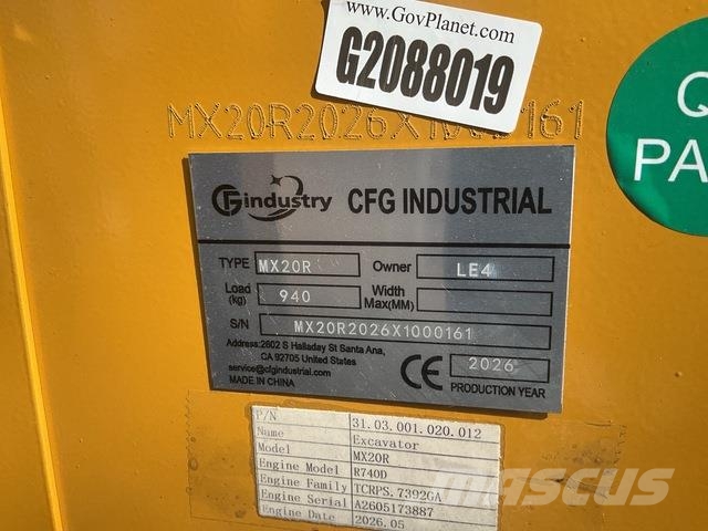 CFG MX20R Excavatoare pe șenile