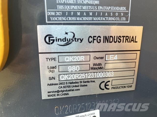 CFG QK20R 履帶式 挖土機/掘鑿機/挖掘機