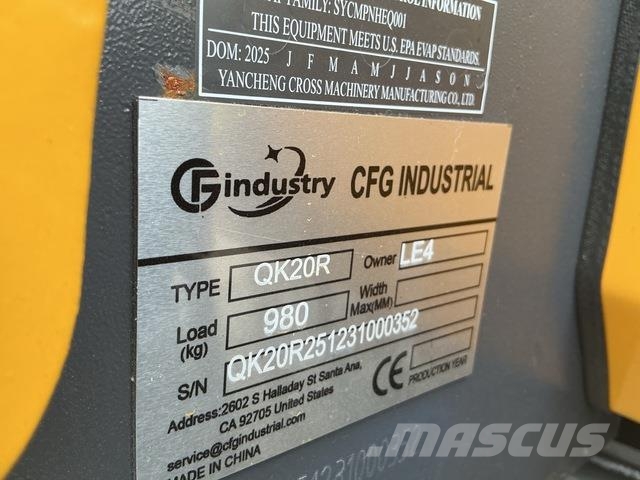 CFG QK20R Excavadoras sobre orugas