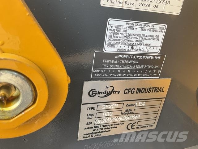 CFG QK20R Crawler excavators