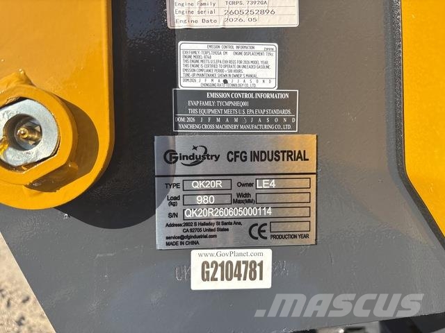 CFG QK20R 履帶式 挖土機/掘鑿機/挖掘機