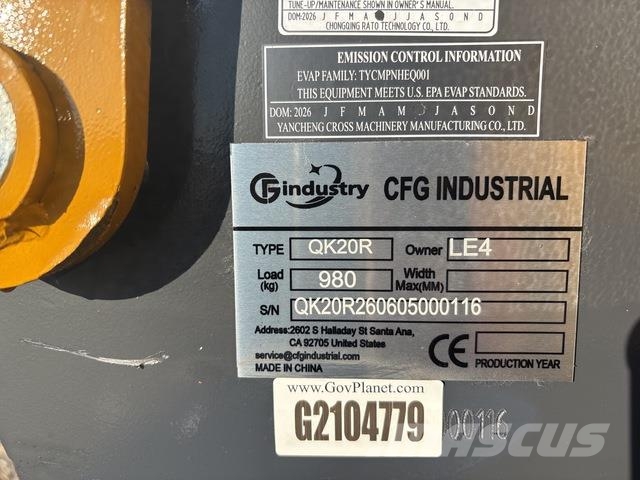 CFG QK20R Beltegraver