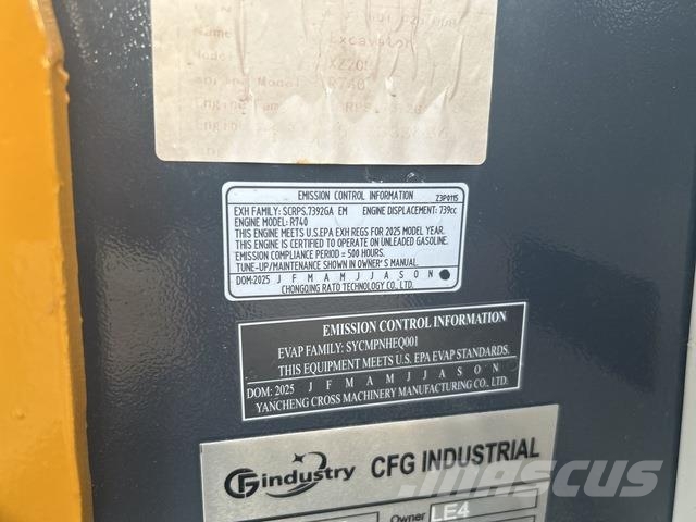 CFG XZ20R Kāpurķēžu ekskavatori