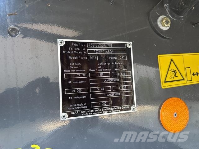 CLAAS Lexion 740 Teraviljakombainid