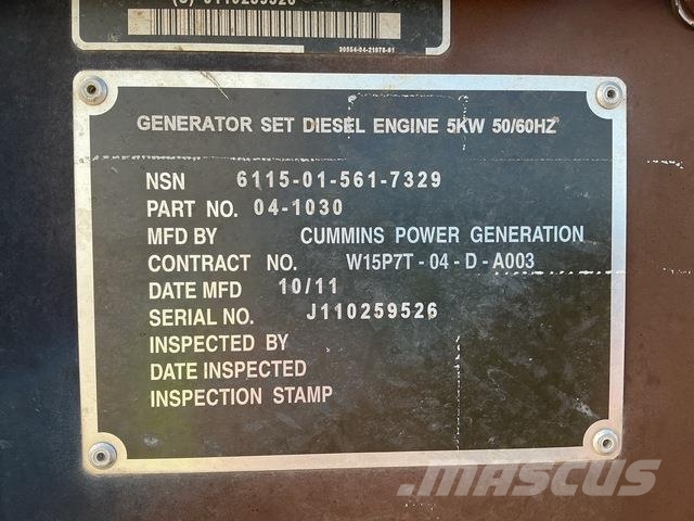 Cummins Power Generation MEP-1030 Diiselgeneraatorid