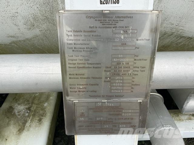 CVA Refrigerated Liquid Oxygen Tank Tank prikolice