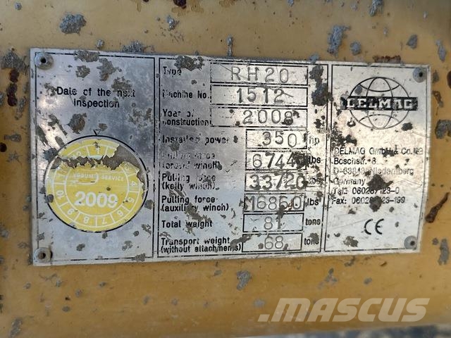 Delmag RH20 Raskepuurid