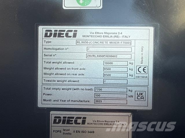 Dieci RLX 650 Muut koneet