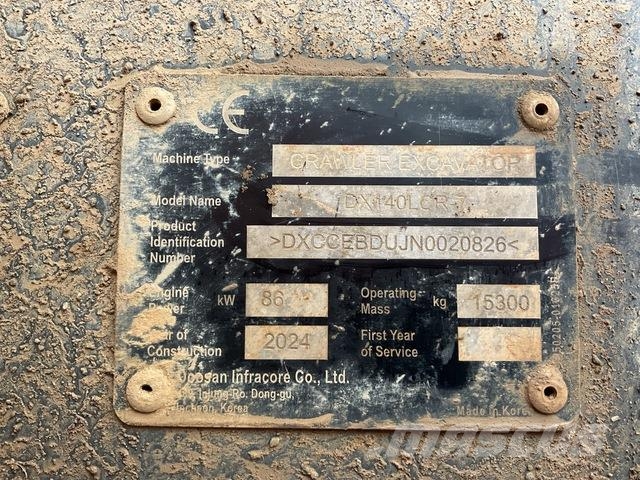 Doosan DX140LCR-7 Excavadoras de cadenas