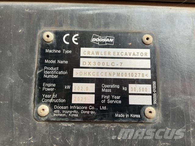 Doosan DX300LC-7 Crawler excavators