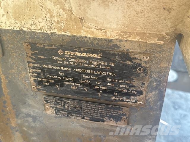 Dynapac CG2300 Rodillos de doble tambor