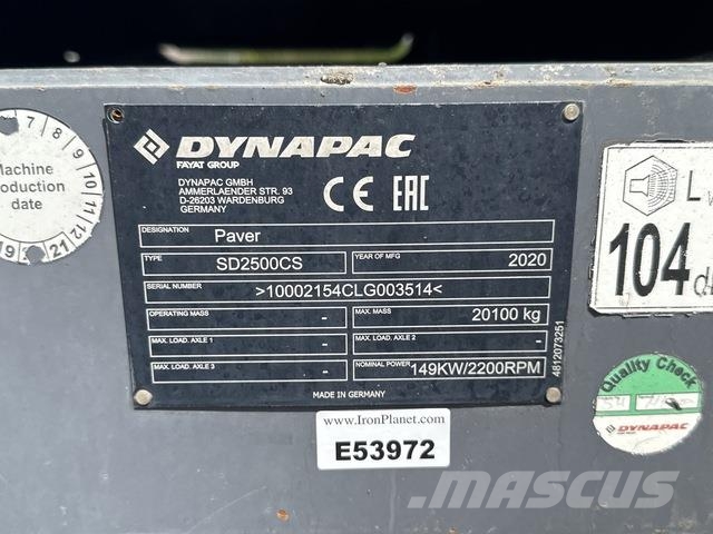 Dynapac Sd2500cs Asfaltni finišeri