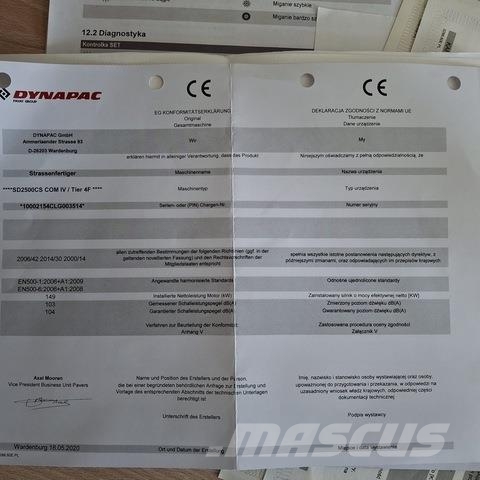 Dynapac Sd2500cs Asfaltni finišeri