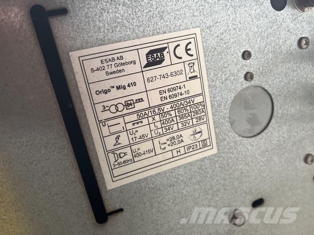 Esab Mig 410 Other