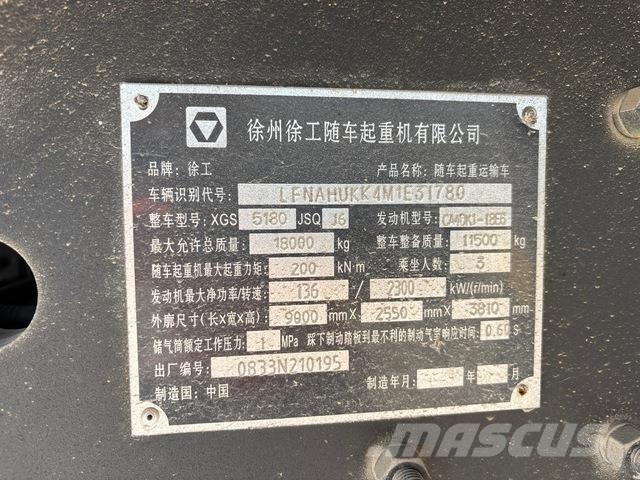 FAW J6L-180 Kamioni sa kranom