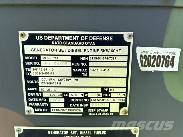 Fermont MEP-802A Generatori diesel
