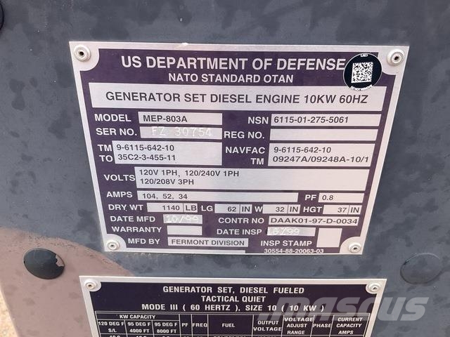 Fermont MEP-803A Diiselgeneraatorid