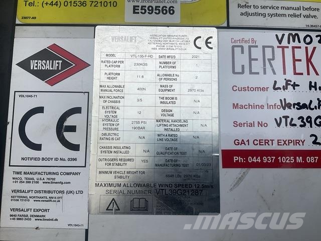 Ford Transit 130M155 المنصات الهوائية المثبتة على شاحنة