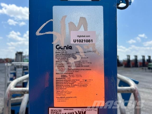 Genie GR-20 Plataformas de Mastro Vertical