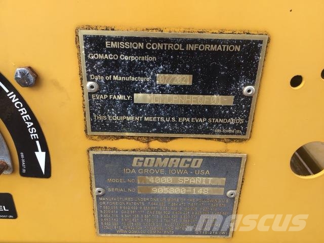 Gomaco 4000 Spanit ملحقات خرسانة