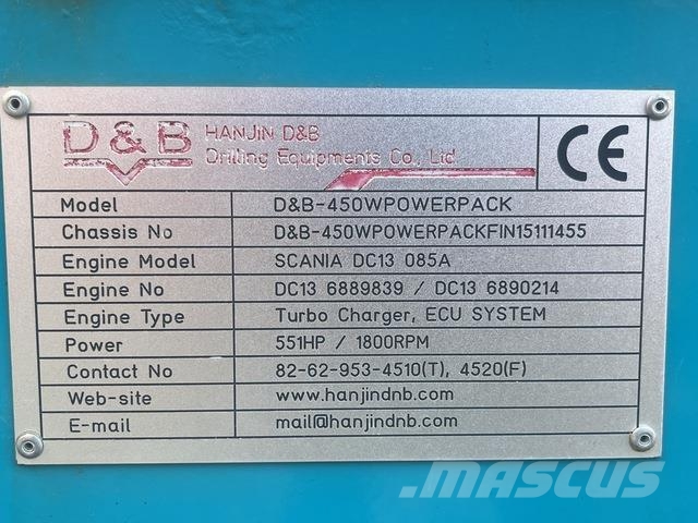 Hanjin D&B-450W サーフェイスドリルリグ