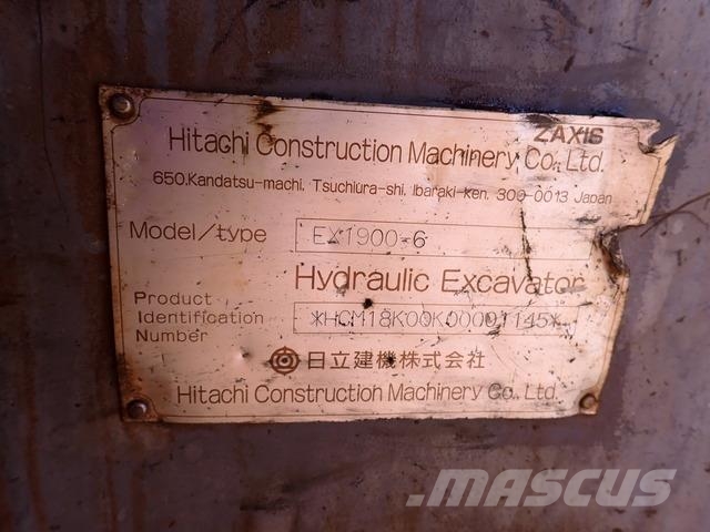 Hitachi EX1900-6 Crawler excavators
