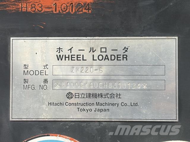 Hitachi ZW220-6 Cargadoras sobre ruedas