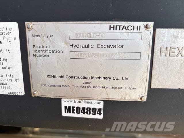 Hitachi ZX470LC-5G حفارات زحافة