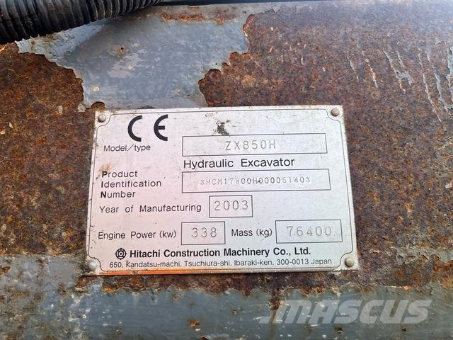 Hitachi Zx850H Beltegraver