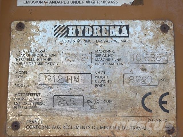 Hydrema 912HM Csuklósdömperek
