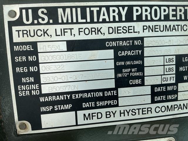 Hyster H155XL شاحنات ذات رافعات شوكية - أخرى