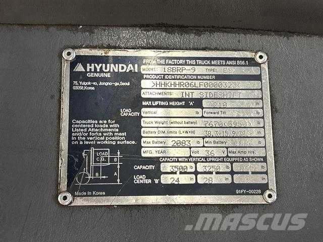 Hyundai 18BRP-9 Elektriske trucker