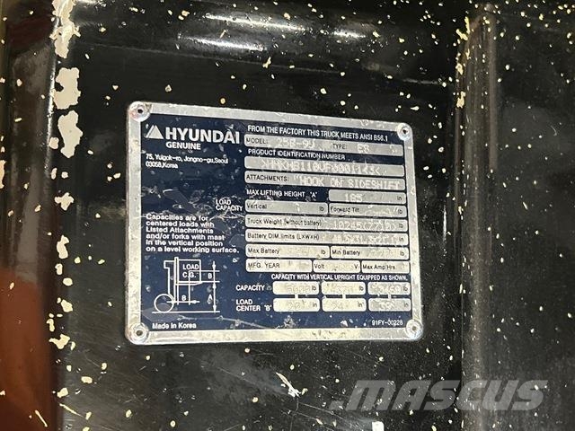 Hyundai 25B-9U Electric forklifts