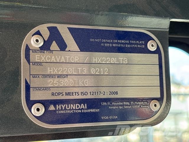 Hyundai HX220LT3 Crawler excavators