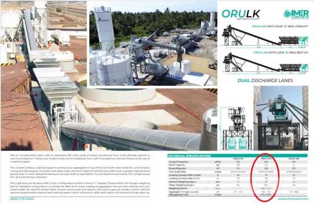 Imer ORULK 200 Plantass dosificadoras de concreto
