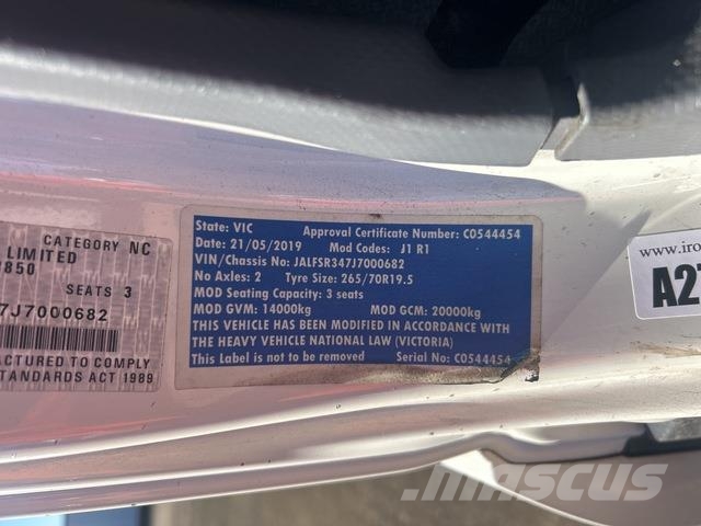 Isuzu FSD140-260 貨箱式卡車