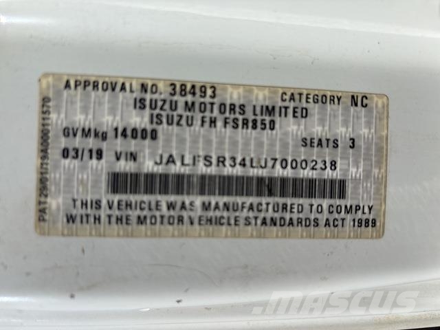 Isuzu FSR850 Sora- ja kippiautot
