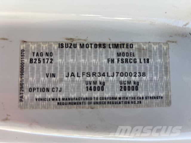 Isuzu FSR850 Sora- ja kippiautot