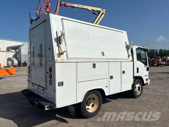 Isuzu NPR HD Caja abierta/laterales abatibles