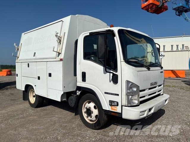 Isuzu NPR HD Caja abierta/laterales abatibles