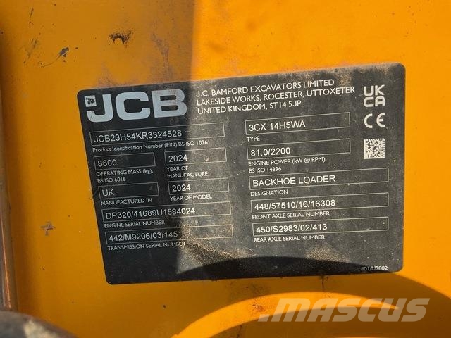 JCB 3CX 14H5WA Kazıcı yükleyiciler - beko loder