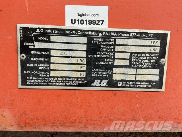 JLG 600S Телескопічні підйомники