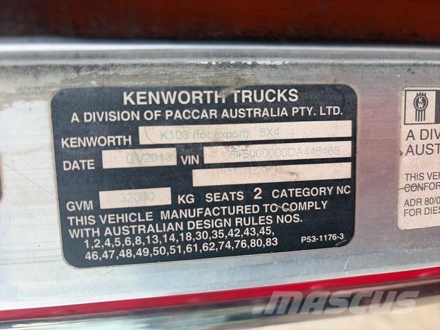 Kenworth K108 Építőipar - Egyebek