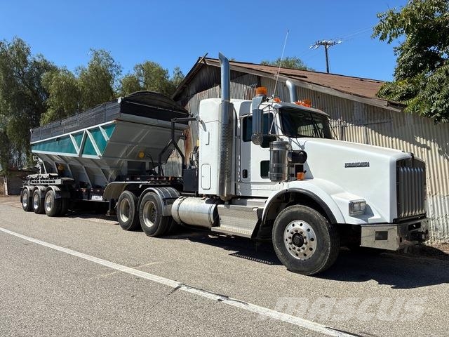 Kenworth T800B ماكينات الحصاة والخرسانة