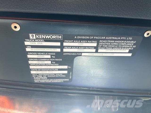 Kenworth T909 Naudoti vilkikai
