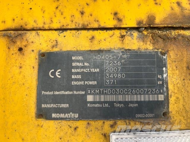 Komatsu HD405-7 Karjeriniai savivarčiai