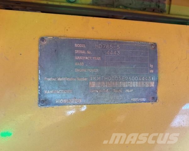 Komatsu HD785-5 Articulated Haulers