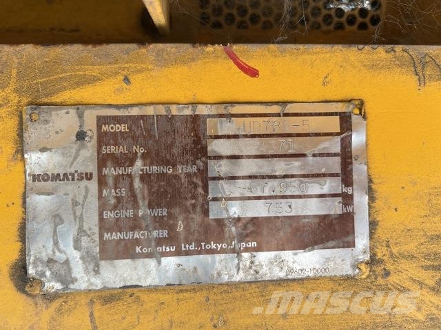 Komatsu HD785-5 Βυτία νερού